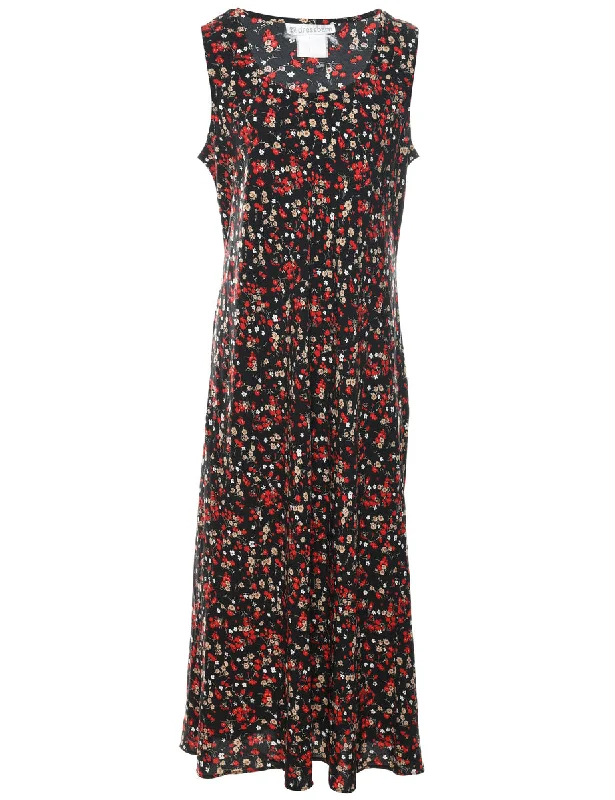 Floral Print Dress - L